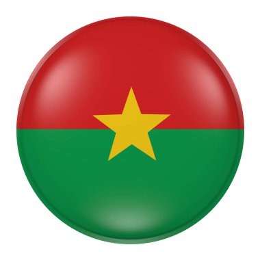 Burkina Faso düğmesini beyaz arka plan üzerinde
