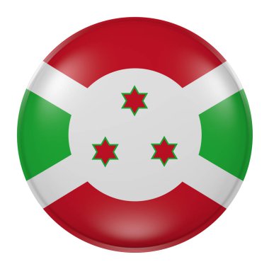 Beyaz arka plan üzerinde Burundi düğmesi