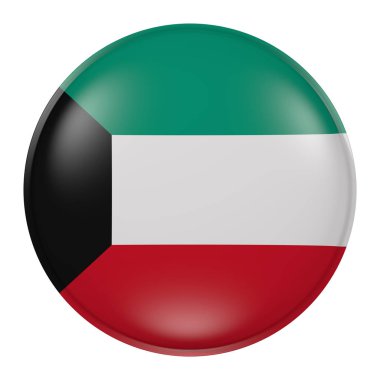 Kuveyt Devleti düğmesini silüeti