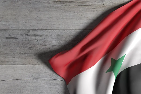 Syrien flagga vajande — Stockfoto