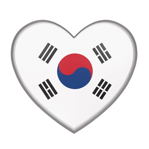 Νότια Κορέα καρδιά — Φωτογραφία Αρχείου