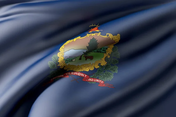 佛蒙特州州旗 — 图库照片