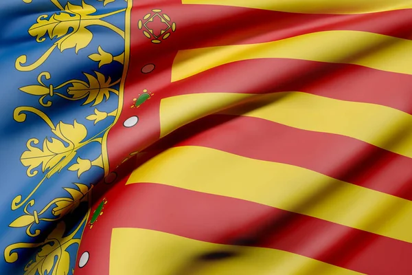 Флаг Валенсии — стоковое фото