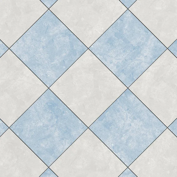 Close-up van blauwe en witte keramische geglazuurde tegels — Stockfoto