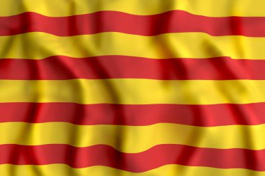 Catalonia bayrak sallayarak