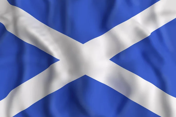 Scotland flag waving — Stock Photo, Image