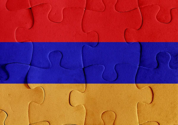 Armenia puzzle bandiera — Foto Stock