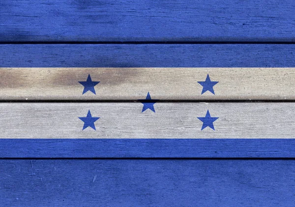 Bir ahşap Honduras bayrağı — Stok fotoğraf