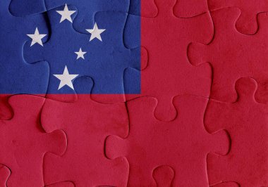 Bayrak bulmaca Samoa bağımsız devleti