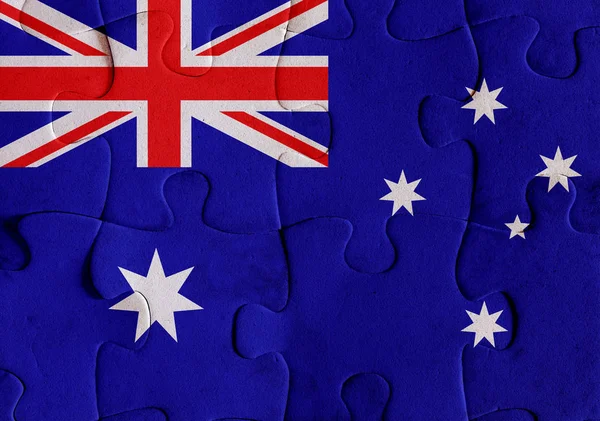 Australien Flagge puzzle — Stockfoto