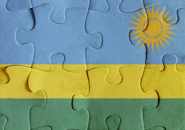 Republic of Rwanda flag puzzle