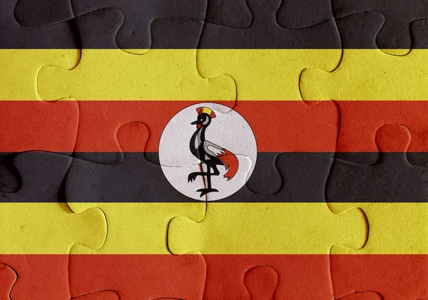 Uganda flag puzzle