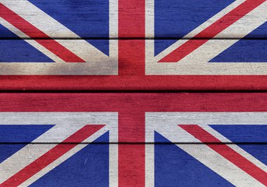 Bir ahşap İngiltere bayrağı