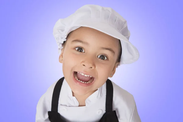 Quattro anni ragazza chef — Foto Stock