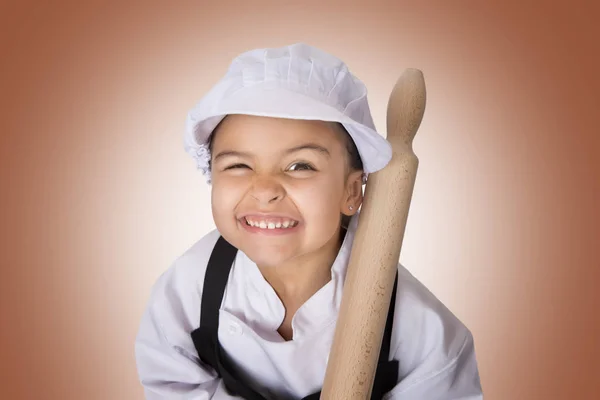 Bageriet liten flicka — Stockfoto