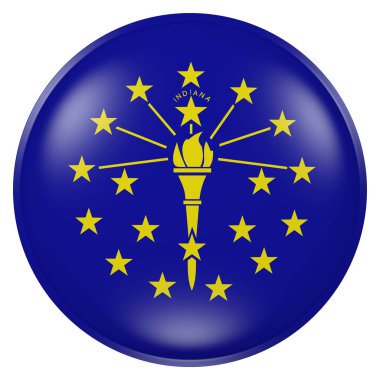 Indiana Eyalet bayrak düğmesini