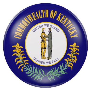 Kentucky Eyalet bayrak düğmesini