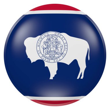 Wyoming devlet bayrak düğmesini