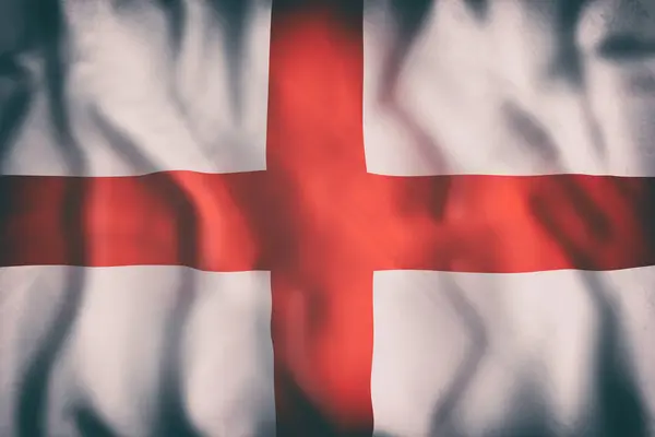Флаг Англии размахивает — стоковое фото
