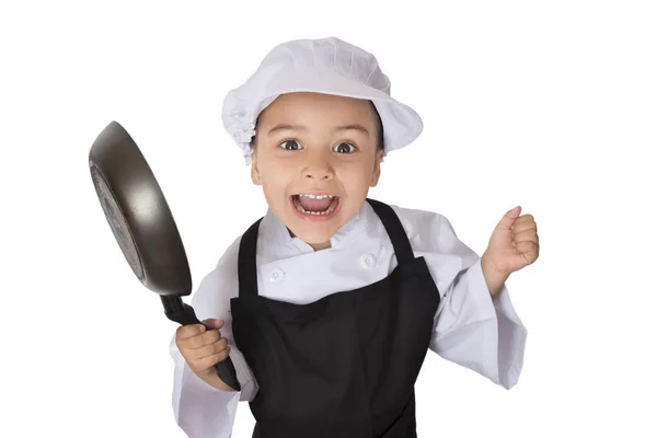Felice chef ragazza — Foto Stock