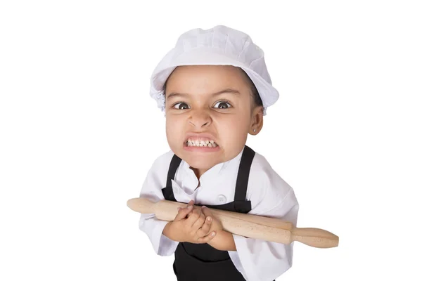 Cuoco arrabbiato divertente — Foto Stock