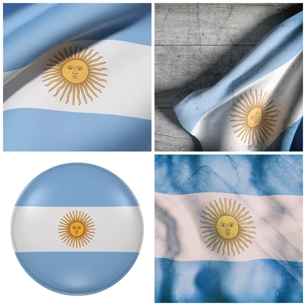 Argentine Republic flag waving