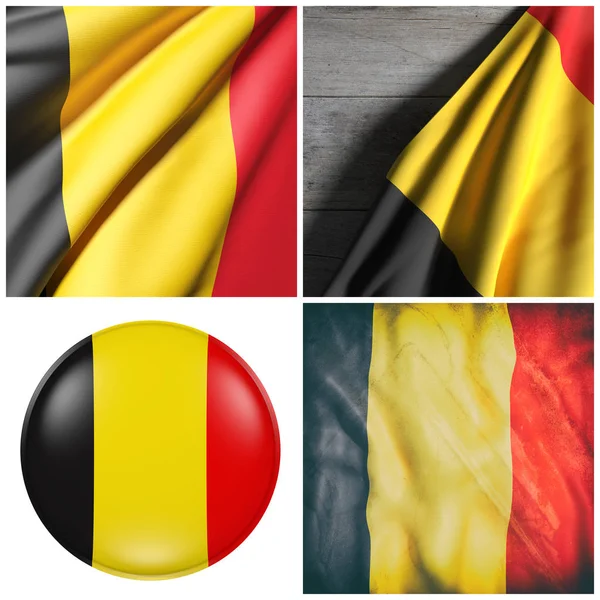 Belgium flag composition — Stock Photo, Image