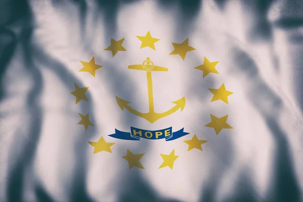 Rhode Island State flag — Stock Photo, Image