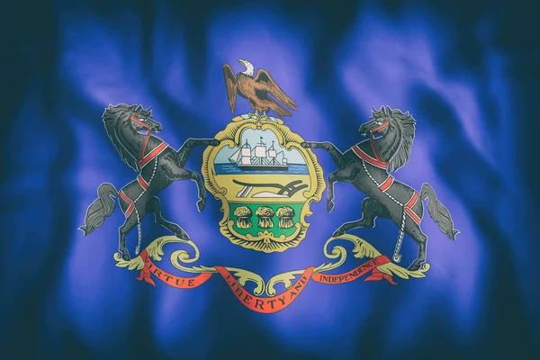 Flaga stanu Pensylwania — Zdjęcie stockowe