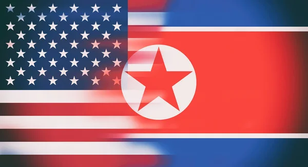 Coreia e Estados Unidos da América — Fotografia de Stock