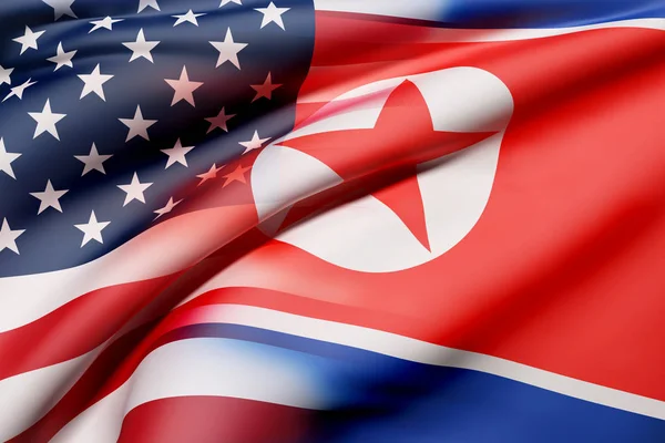 Korea and United States of America — Stock Photo, Image