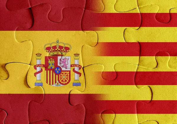 İspanya ve Katalonya bayrakları