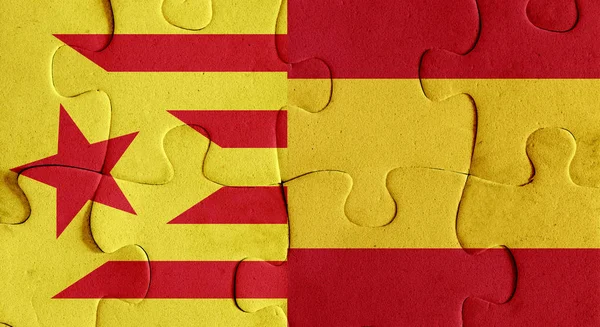 İspanya ve Katalonya bayrakları