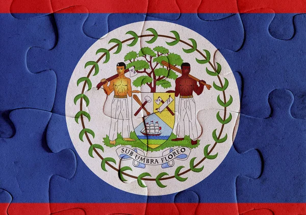 Belice bandera rompecabezas —  Fotos de Stock