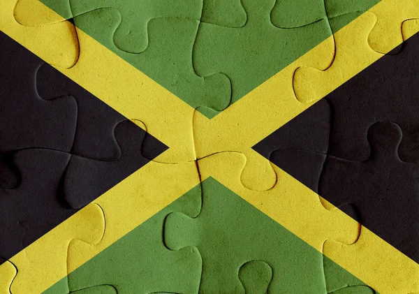 Rompecabezas de bandera de Jamaica —  Fotos de Stock
