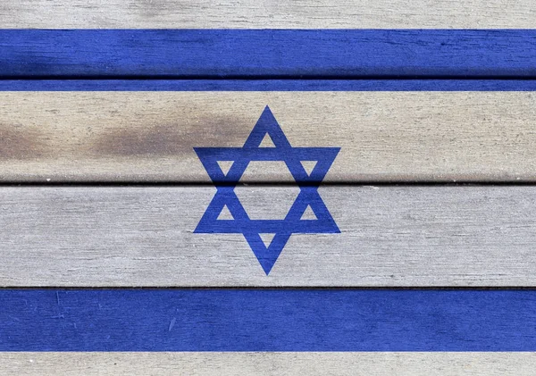 Houten Israël vlag — Stockfoto