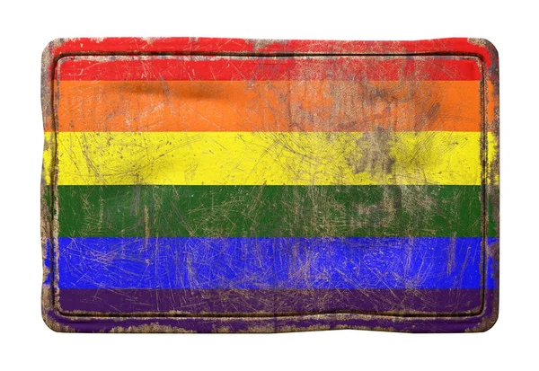 Старый гей флаг — стоковое фото