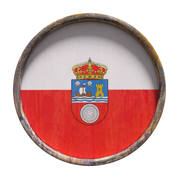 Old Cantabria flag — Stock Photo, Image