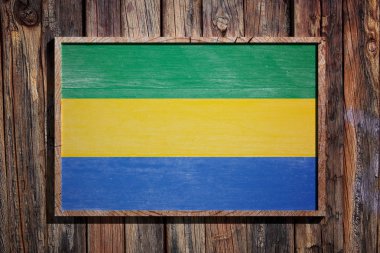 Ahşap Gabon bayrak