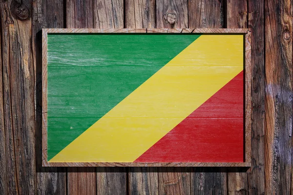 나무 콩고 공화국의 국기 — 스톡 사진