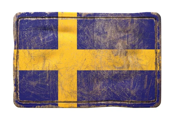 Stary flaga Szwecji — Zdjęcie stockowe