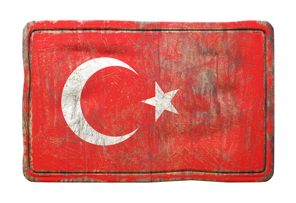 Gamla Turkiet flagga — Stockfoto