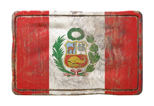 Velha bandeira do Peru — Fotografia de Stock