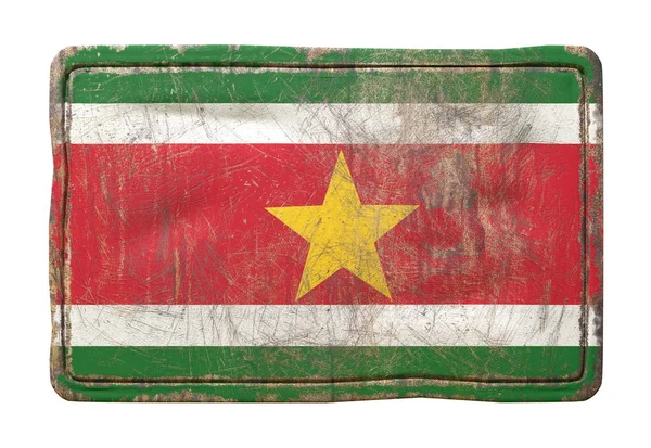 Old Suriname flag — Stock Photo, Image