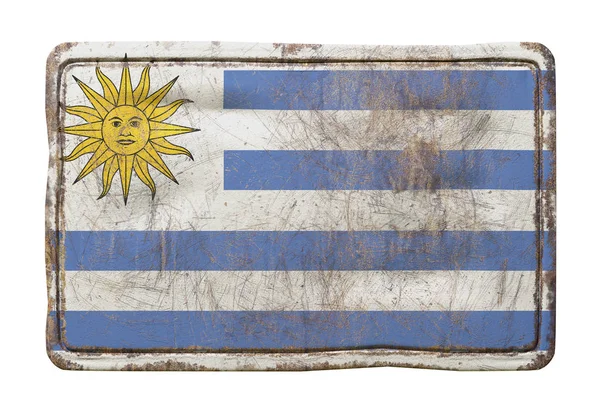 Gamla Uruguay flagga — Stockfoto