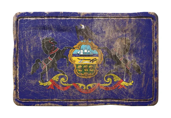 Vecchia bandiera dello Stato della Pennsylvania — Foto Stock