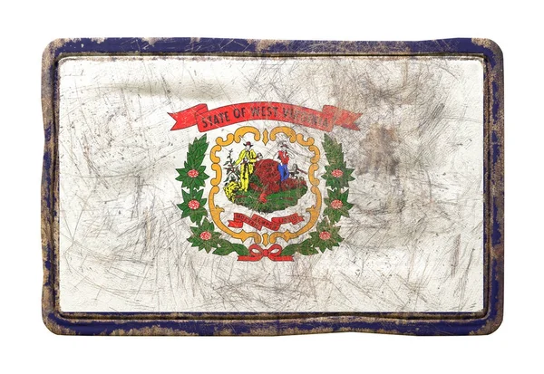 Old West Virginia State flag — Stock Photo, Image