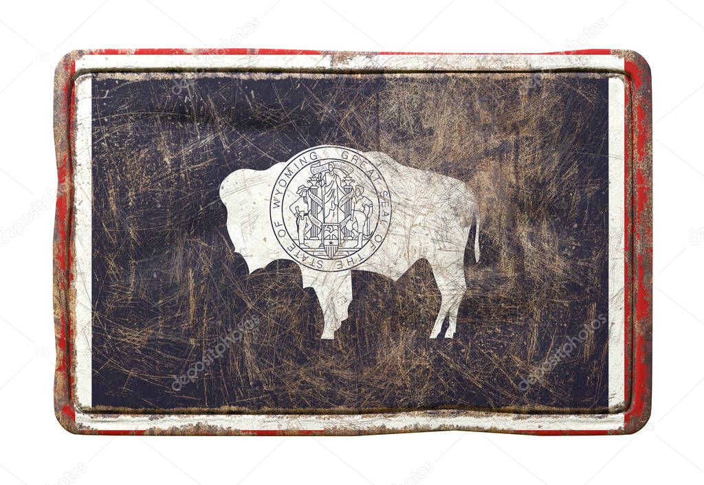 Old Wyoming State flag