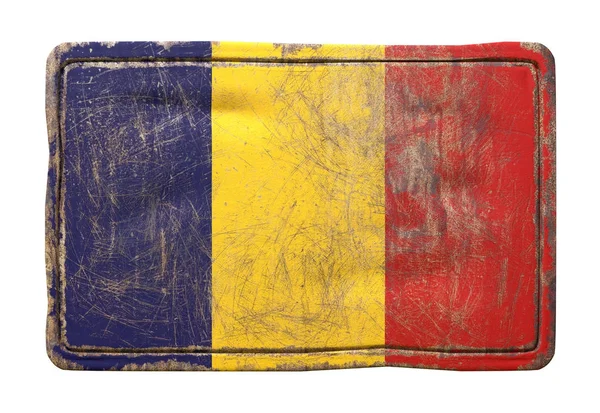 Стара Республіка Чад прапор — стокове фото