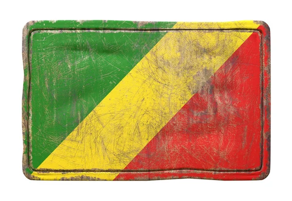 Flagge der alten Republik Kongo — Stockfoto